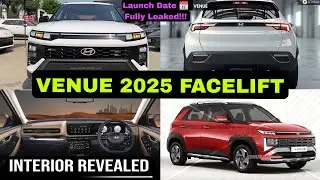 Hyundai Venue 2025 New Model Launch Date 📅  & Price | Venue Facelift 2025 Interior Revelaled #Venue