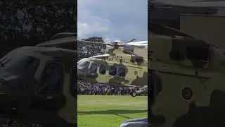 Ruto landing in siaya for the burial ceremony of George oduor raila odinga chief security #raila
