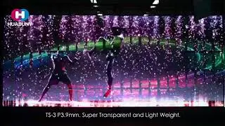 Glass Transparent LED Display P3 9mm Supper Transparent and Light Weight