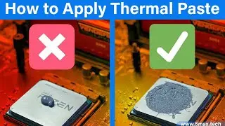 how to apply thermal paste, Step by step Guide.