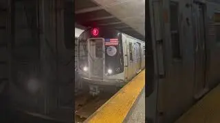 R160A (F) Train Departs Lexington Avenue - 63rd Street #shorts