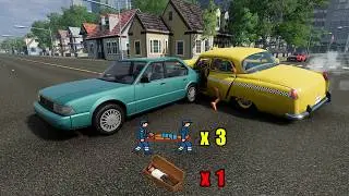 Realistic High Speed Car Crashes in BeamNG Drive #1