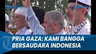 PRIA GAZA KE BANGKALAN HADIRI AKSI Bela Palestina, Bangga Bersaudara Indonesia