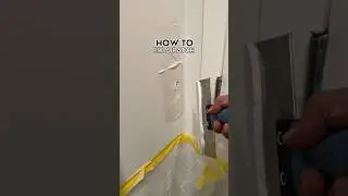 How to fix a drywall patch 🤓 #diy #howto #tipsandtricks #drywallpatch