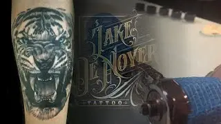 Awesome Tiger Tattoo Time Lapse