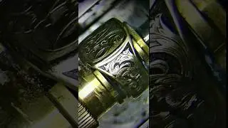 Trying to repair a ring with a bad accident.. #engraving #goldring #gold