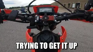 Trying to Learn Wheelies on my Honda CRF300L