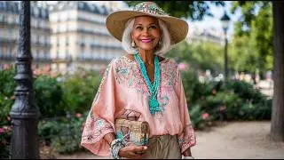 14 Summer 2025 Parisian Inspired Ideas: Boho Chic Outfits for Women Over 50!