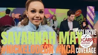 Savannah May #KnightSquad interviewed at the 2019 Nickelodeon Kids' Choice Awards #KCA