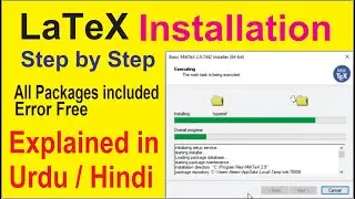 How to Download and Install LaTex completely including all Packages by ALEEM ACADEMY