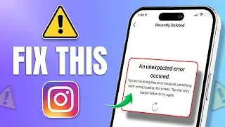Fix an Unexpected Error Occurred in Instagram on iPhone | Resolve Unexpected Error (Updated)