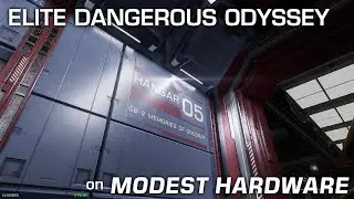 MHW5 - Modest PC running Elite Dangerous: Odyssey. Arrival and tour of Colonia Bridge megaship 2