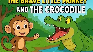 The Brave Little Monkey and the Crocodile | Animated Moral Story in English