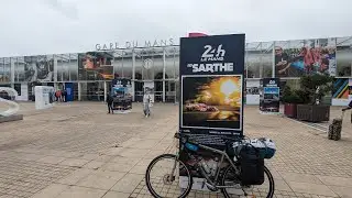 voyage à vélo Le Mans - Hourtin, jour 1 : le Mans - la Flèche