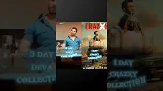deva vs crazxy collection🤯 worldwide collection#collection #tranding #movie #virses