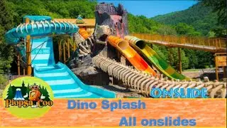 All Onslides Dino Splash @Plopsa Coo