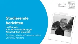 Jan Paul Baur, M.Sc. Wirtschaftsp&auml;dagogik mit Wahlpflichtfach Informatik