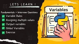 Python Variables | Fundametals and Interview Questions | Lets Learn
