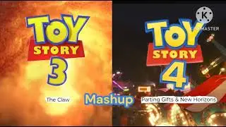 Toy story 3 and 4 the claw and Parting gifts & new horizons but it's 2010 and 2019 mashup movies