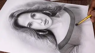 Nora Fatehi 🔥  Freehand Drawing tutorial | Ep 3 (Hair & Cloth Shading)