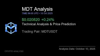 MDT (MDTUSDT) Technical Analysis - Price Prediction & Buy or Sell October 10, 2025