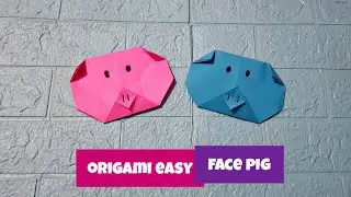 How To Make An Origami Face Pig | Easy Origami Paper Pig Head