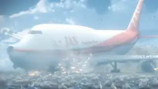 Japan Airplain Network Flight 729 - Crash Animation