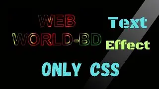 Neon Text Animation Effect With CSS || CSS Text Animation Effect || CSS Animation Effects