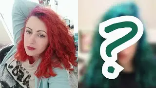 Hair Transformation - FROM RED TO TURQUOISE / At home / NO BLEACH