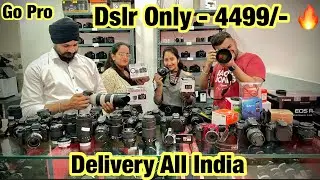 सिर्फ 4499/- Dslr🔥 All India Delivery with warranty! Canon 200D, 400D, Go Pro, sony camera!