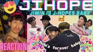 JIMIN is Hobi&rsquo;s forever baby & HOBI can't handle his cuteness ( JIHOPE MOMENTS ) | REACTION
