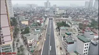 Toàn cảnh Vành đai 2,5 đoạn Đầm Hồng - QL1A và hầm chui Kim Đồng - Giải Phóng trước ngày thông xe