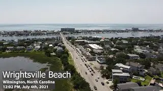 Wrightsville Beach (Causeway Dr) from the Sky - Droneshots of Wilmington