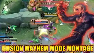 GUSION FAST HAND MONTAGE ON MAYHEM MODE!!!!