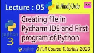 How to create Project in Pycharm IDE Python | Lec 5 of Full Course 2020 | Gifted Tutor