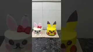 making beautiful rabbit and pickhoo cake recipe#youtubeshorts @manish cake chef