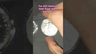 type 1 and type 2 American Silver Eagle. #Silver #Silvereagle