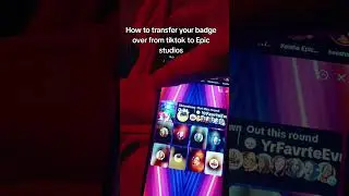 How to transfer your badge over from tiktok to epic studios