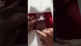 Stamping An Envelope With Belly Band Wax Seal #waxsealing #waxsealstamp #craft #crafting