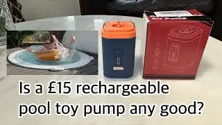 Amazon rechargeable inflatable pool toy pump review