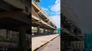 ⏮️Thane Metro🚂Trial Run⏭️ #GB road #Ghodbunder road #thane #mumbai #Metro #travel #station #waghbil