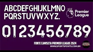 Tipografia (Fonte) Premier League 2024 | Download