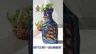 Sailing boat.. Bottle art..