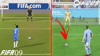 A evolu&ccedil;&atilde;o dos penaltis FIFA 09 - EA FC 25