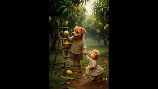 The poor puppy don't have money to buy mango, so the rich made fun of him . #cutepuppy