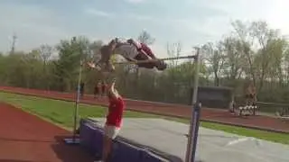 High Jump 6'8 slow motion - over Simone