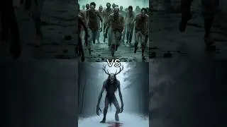 Wendigo vs Zombies vs (Vampire, Werewolf, Ghost rider, Hellboy, Pitbull) battle