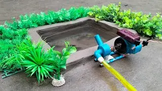 Fishing Exciting Science Project Using Mini Water Pump - Water Pump Fishing From Field