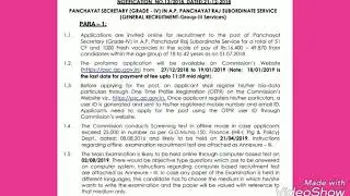 Ap  Group 3 notification 2018-19