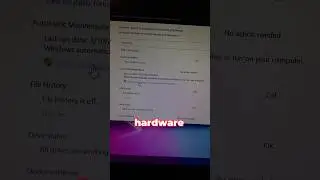 Run PC maintenance check files and hardware for failure ￼window 11